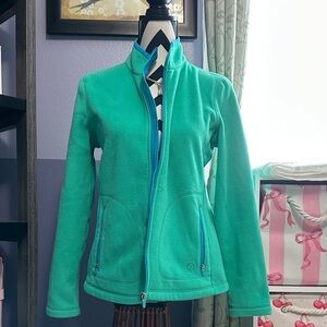 Talbots Teal Fleece Zip-Up Jacket  S